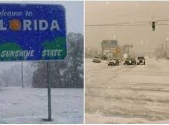 Nevadas en Florida, un fenomeno que no se veia desde hace 16 años