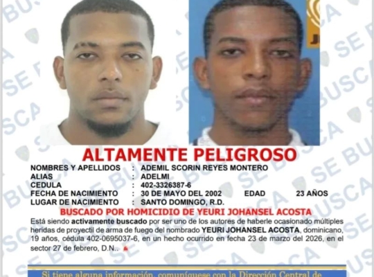 Policía identifica presuntos autores de homicidio en el sctor 27 de Febrero del DN