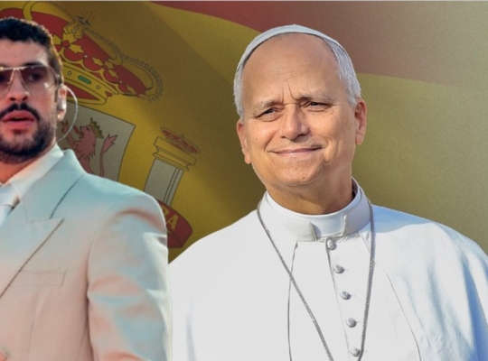 ¡Sin fotos ni videos! Así de privado fue el encuentro entre el papa y Bad Bunny