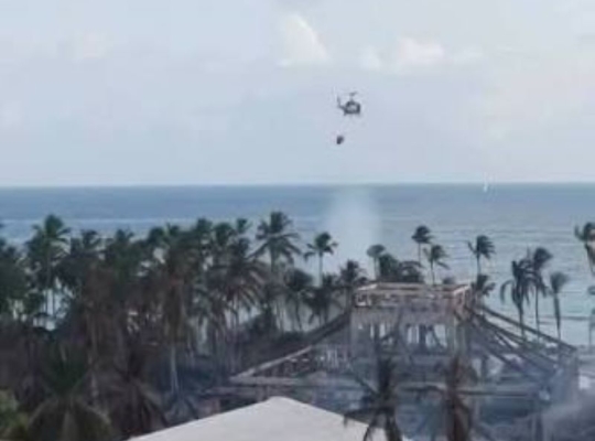 Así quedó el hotel Viva Dominicus Beach tras el incendio mortal