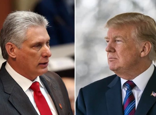 Díaz-Canel: «Trump busca un pretexto contra Cuba, pero no queremos guerra, sino diálogo»