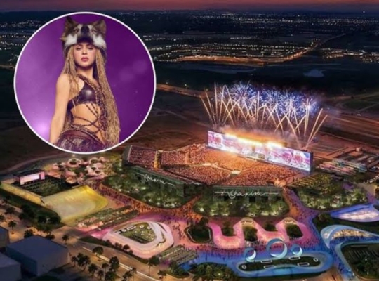 El montaje de la ‘ciudad’ de Shakira para su residencia en Madrid ya está en marcha