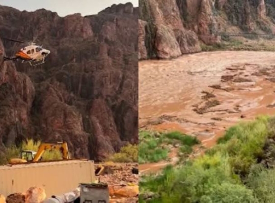 Inundación repentina en el Gran Cañón deja 15 desaparecidos y obliga a evacuar a 62 personas