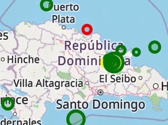 Se registran dos temblores de 4,5 y 3,2 grados al sur de Sánchez, en Samaná
