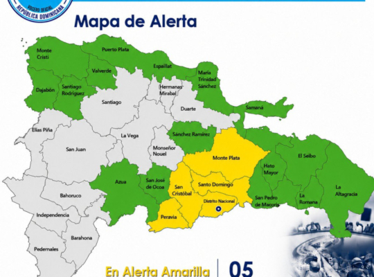 El Centro de Operaciones Emergencias (COE) aumentó la cantidad de localidades bajo alerta por los efectos de una onda tropical sobre el país.