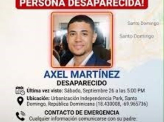 Esta desaparecido Axel Martínez familiares estan angustiado