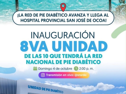 Julio Landrón fortalece la atención especializada con nueva Unidad de Pie Diabético en San José de Ocoa