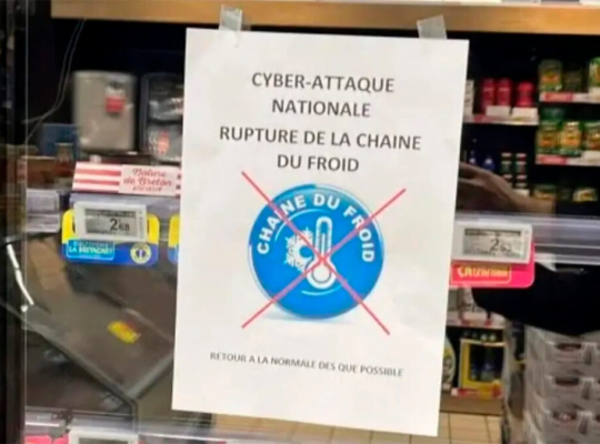 Un ciberataque malogra el producto fresco y congelado de varios supermercados franceses provocando pérdidas millonarias