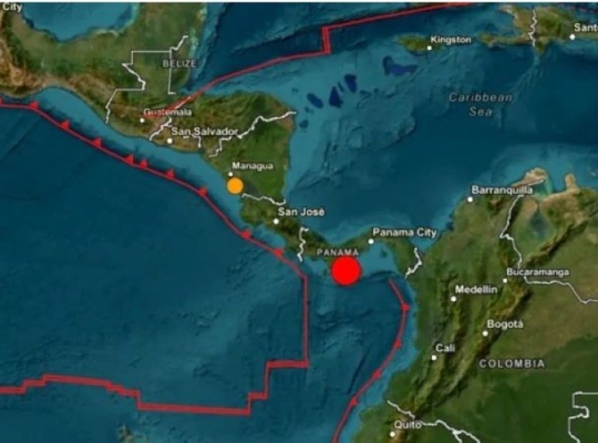 Un terremoto de magnitud 7,6 sacude Panamá y activa la alerta de tsunami